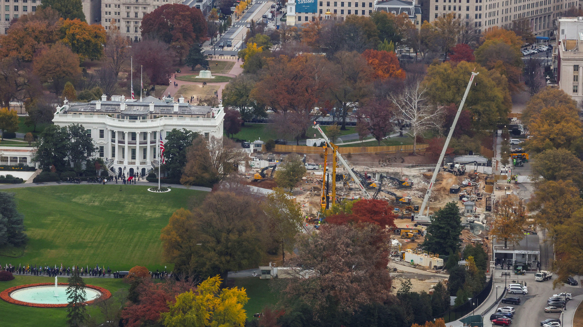 Supreme Court lets Trump continue work on White House ballroom for now 
