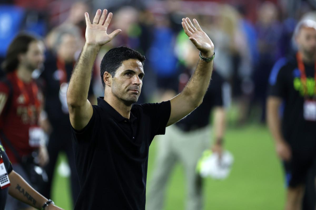  Arsenal head coach Mikel Arteta reacts after the game against MLS of the 2023 MLS All Star Game at Audi Field. Geoff Burke-Imagn Images