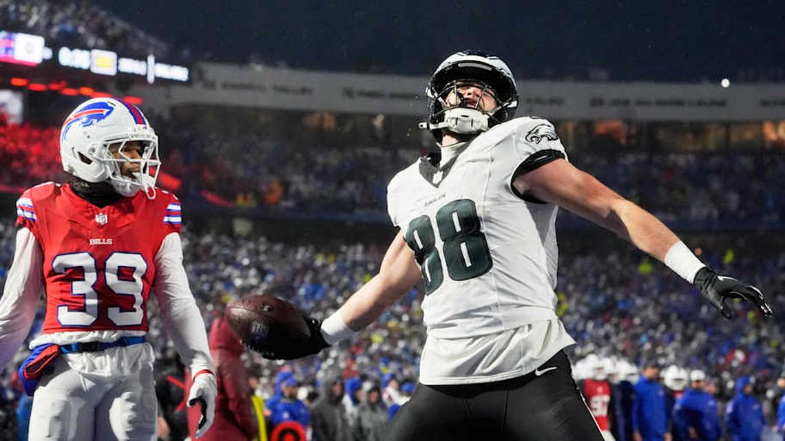 How close is Dallas Goedert to passing Zach Ertz for greatest TE in Eagles history?