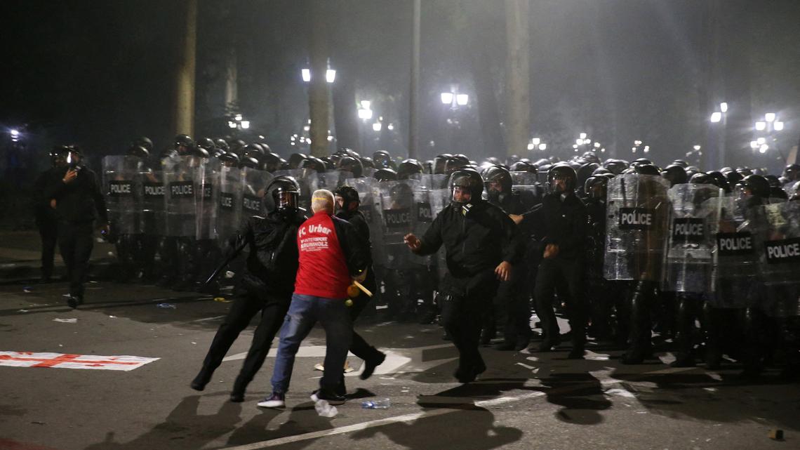 Georgia jails opposition figure who urged 'peaceful revolution' for 2-1/2 years 