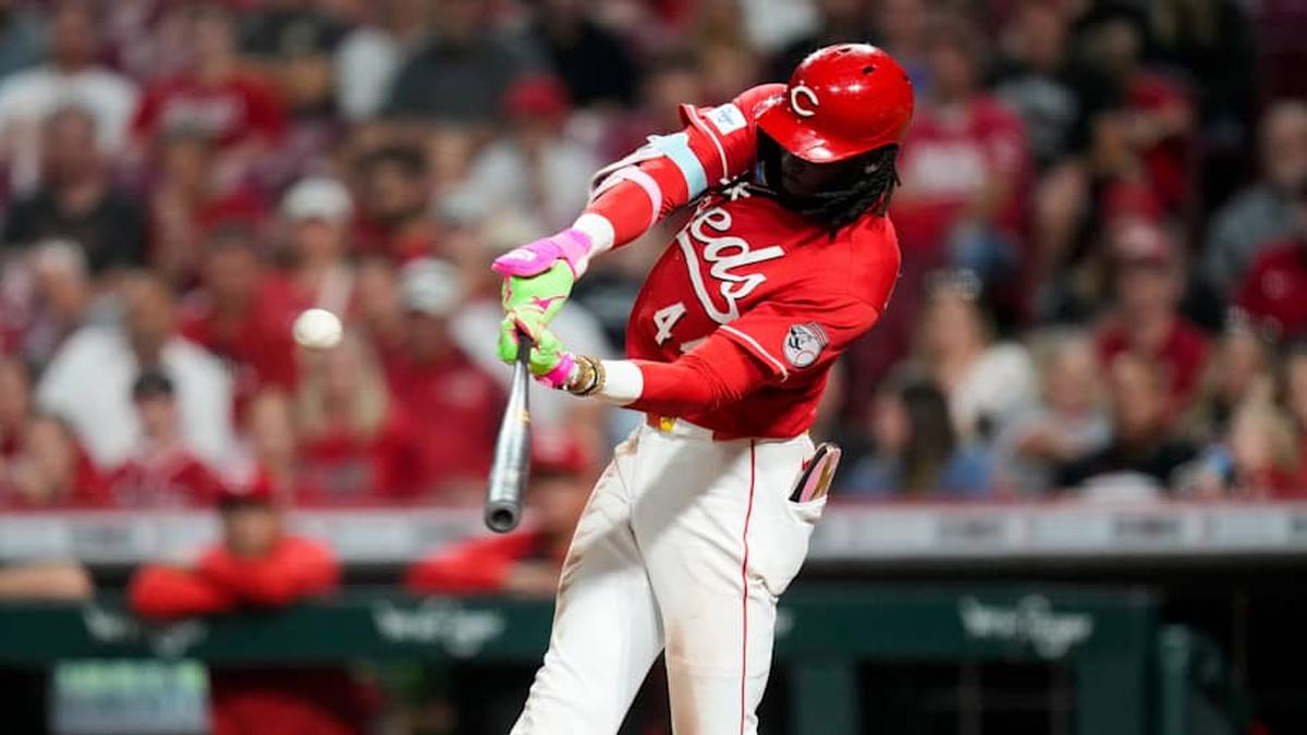  Elly De La Cruz is on pace for a career high in home runs. | Sam Greene/The Enquirer / USA TODAY NETWORK via Imagn Images 