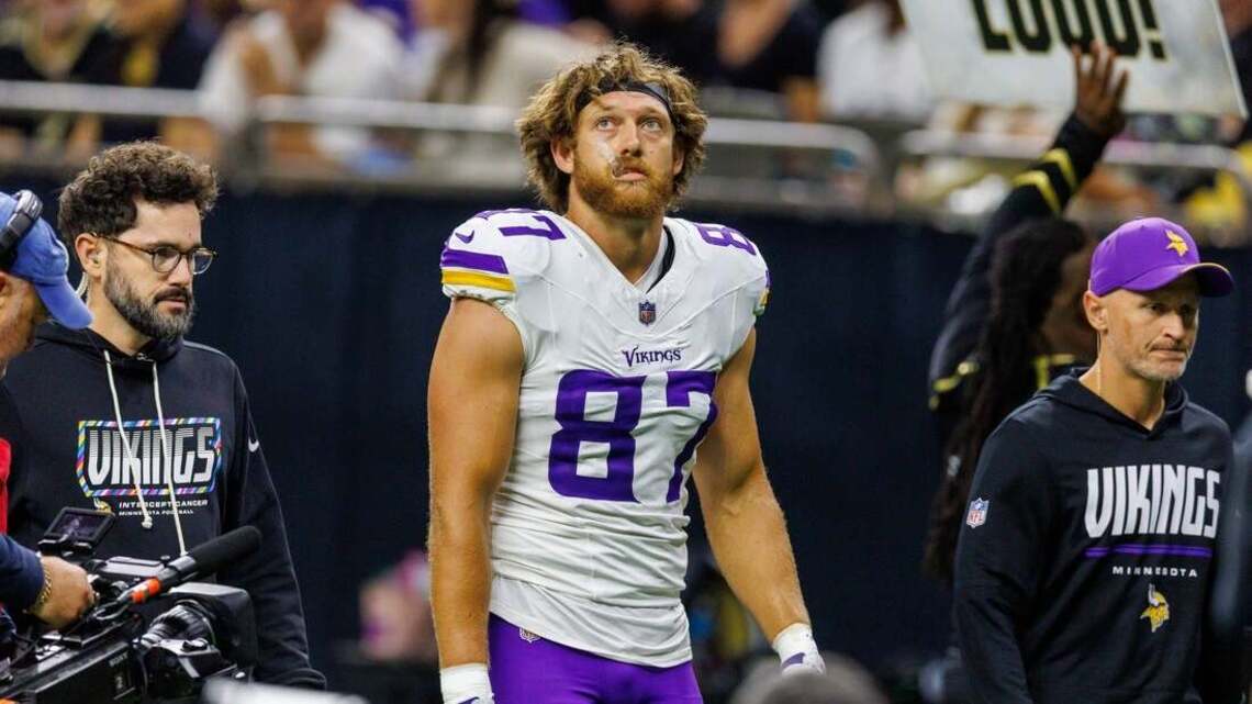Vikings TE T.J. Hockenson (concussion) out vs. Saints