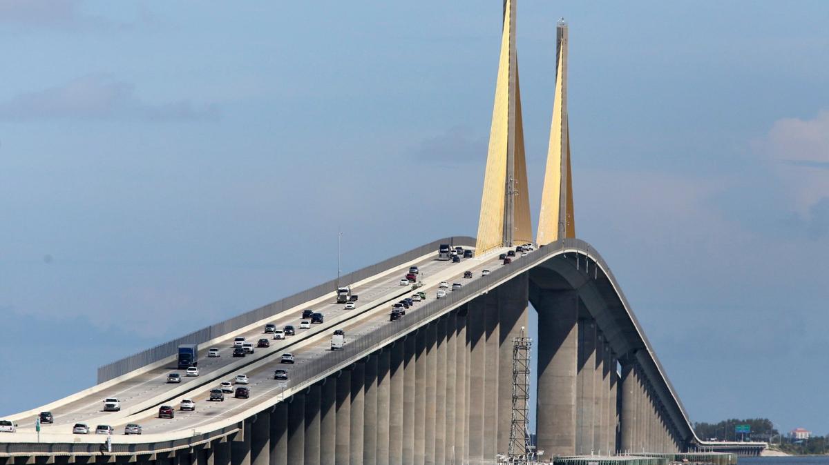 Sunshine Skyway bridge.