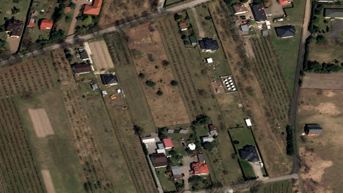 A satellite image taken on April 13, 2026 shows the area of a ground-based Starlink satellite communications station in Wola Krobowska, Poland. The station burned down on September 23, 2026, in what the government suspects was an act of sabotage, according to Polish Deputy Prime Minister Krzysztof Gawkowski.