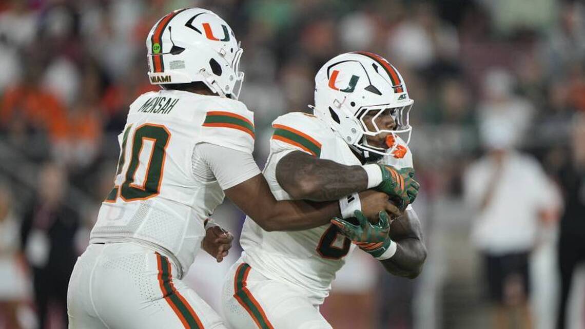 Miami's Star Running Back Carted Off the Field At Wake Forest