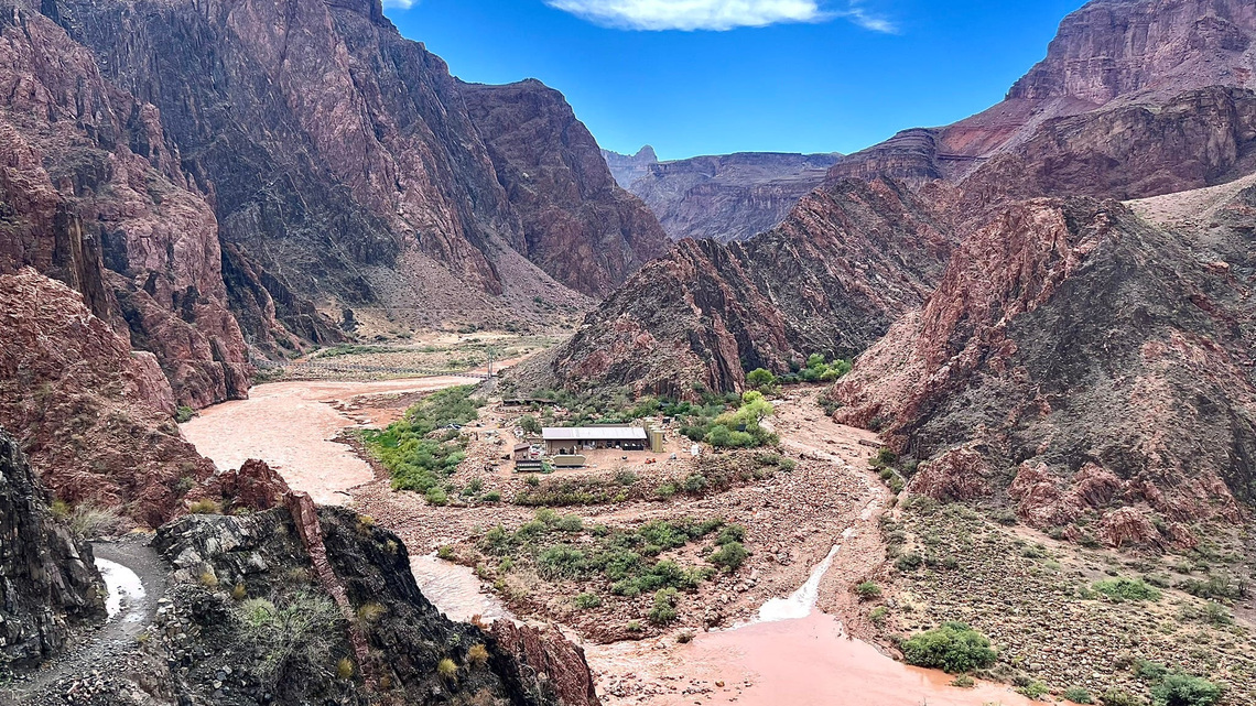 See the video from reporter's hike into flooded Canyon | Exclusive 