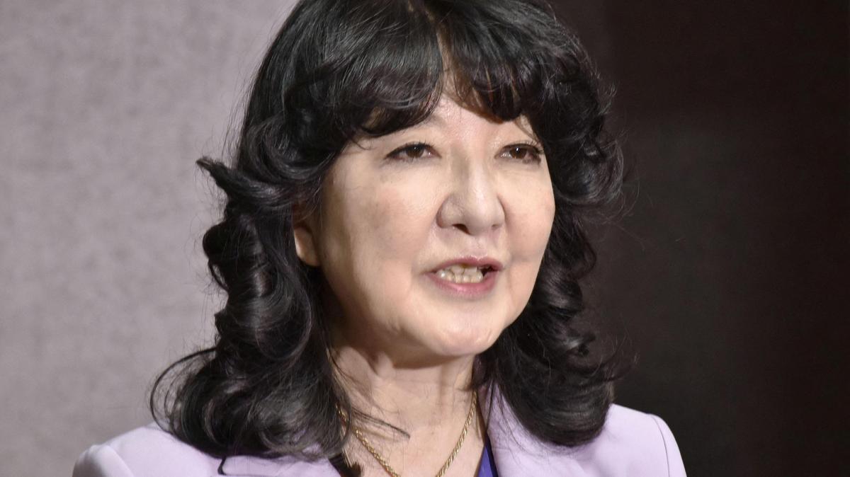Japan's Finance Minister Satsuki Katayama speaks to the media in Tokyo, Japan, on April 30, 2026, in this photo taken by Kyodo. Mandatory credit Kyodo/via REUTERS