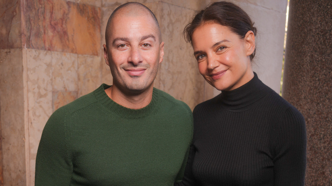 Katie Holmes' Sleek Black Sweater Is the Richest Fall Basic - The $10 Look 