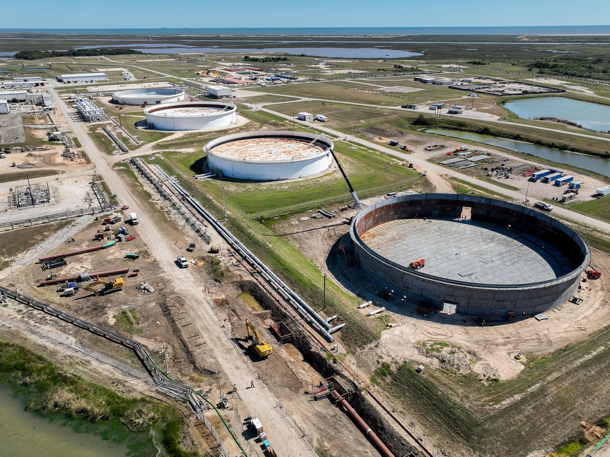  The Strategic Petroleum Reserve storage at the Bryan Mound site is seen on October 19, 2022, in Freeport, Texas. 