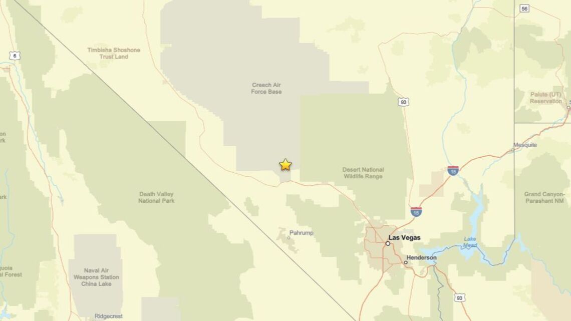 Update: 3.0 magnitude earthquake reported close to Indian Springs, NV on Aug. 9 