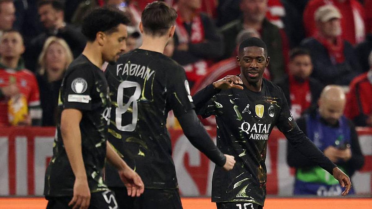  Dembélé (right) continued his scoring streak. | FRANCK FIFE/AFP/Getty Images 