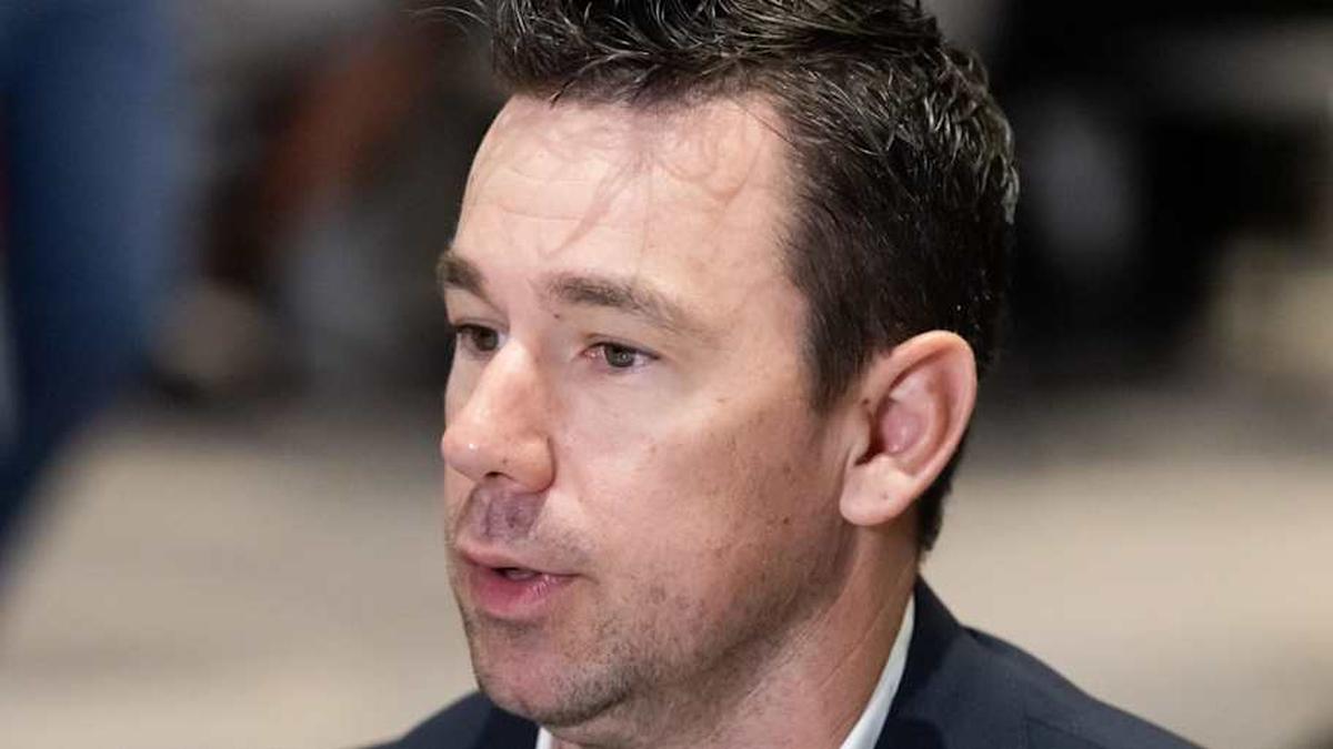  Mar 31, 2026; Phoenix, AZ, USA; Las Vegas Raiders head coach Klint Kubiak during the 2026 NFL Annual League Meeting at the Arizona Biltmore. Mandatory Credit: Mark J. Rebilas-Imagn Images | Mark J. Rebilas-Imagn Images 