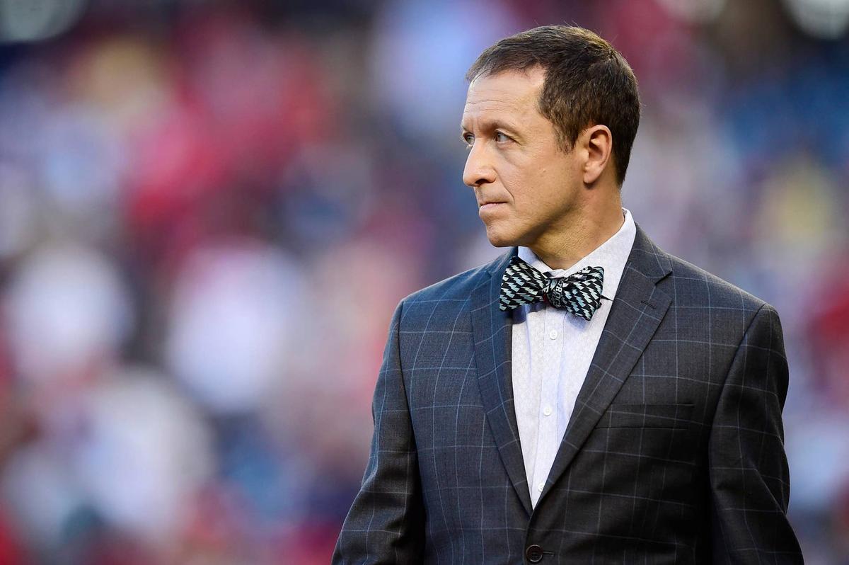  WASHINGTON, DC - JUNE 15: Fox Sports reporter Ken Rosenthal looks on after a game between the Arizona Diamondbacks and Washington Nationals at Nationals Park on June 15, 2019 in Washington, DC. (Photo by Patrick McDermott/Getty Images) 