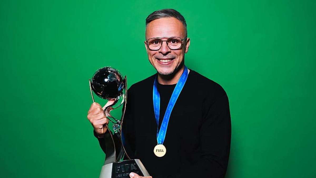  Mohamed Ouahbi has already won a World Cup trophy. | Hector Vivas/FIFA/Getty Images 