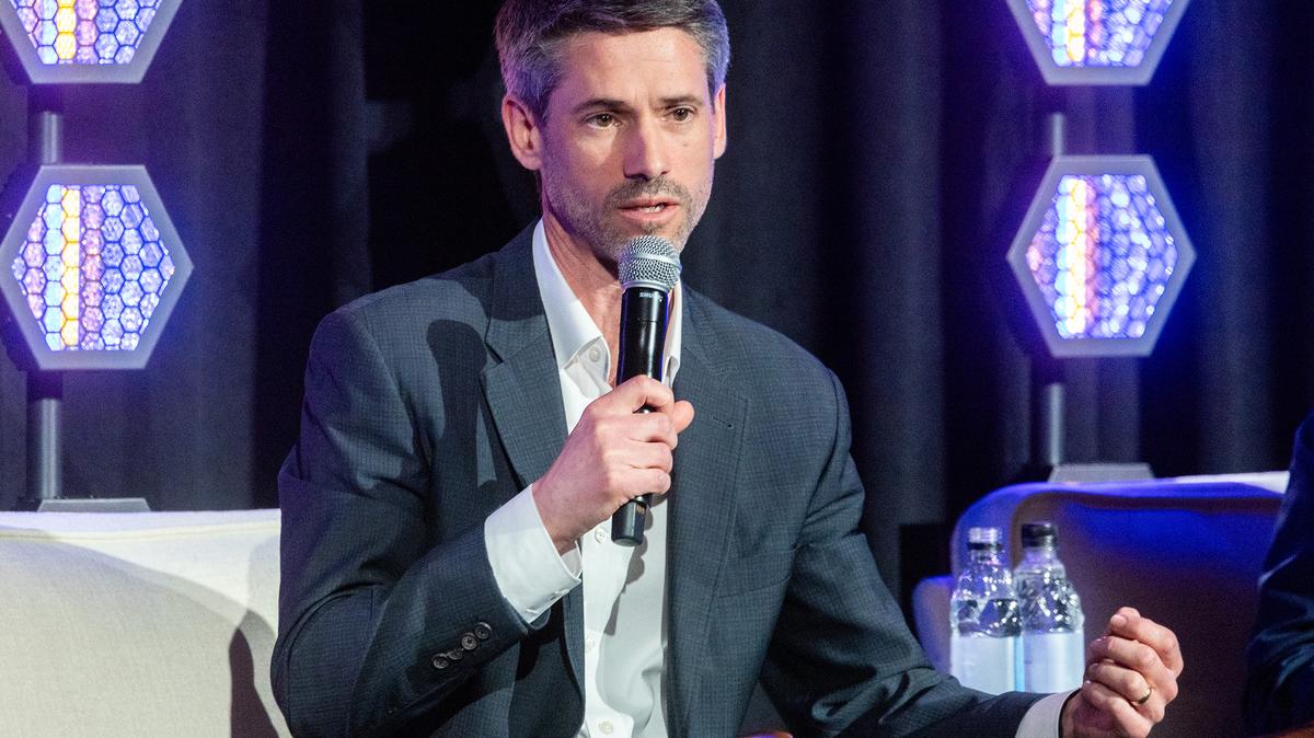 San Jose Mayor Matt Mahan speaks during the Jewish California Governor 2026 Candidate Forum at Skirball Cultural Center on Thursday, Feb. 26, 2026, in Los Angeles, California. (Ronaldo Bolanos/Los Angeles Times/TNS)