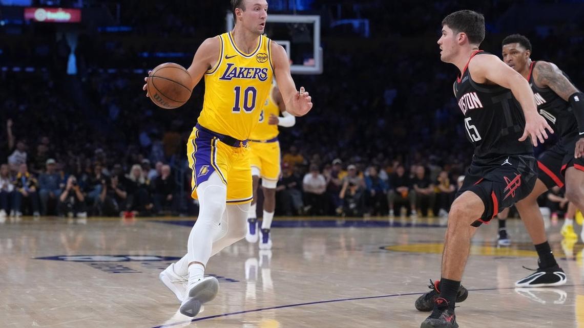 NBA roundup: Luke Kennard's 27 sparks Lakers past Rockets in Game 1 