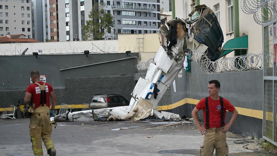Three killed after small plane crashes into building in southeastern Brazil 