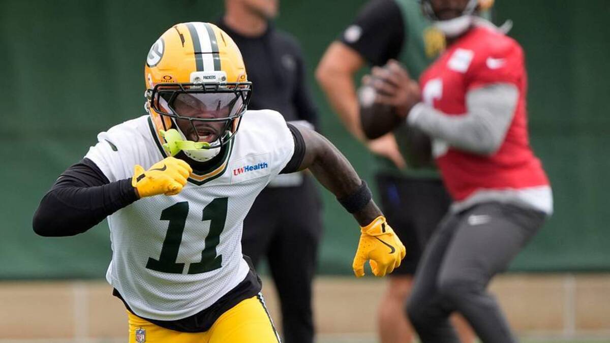  Green Bay Packers Jayden Reed (11) participates in mandatory minicamp Thursday, June 11, 2026, at the Don Hutson Center in Green Bay, Wisconsin. | Dan Powers/USA TODAY NETWORK-Wisconsin / USA TODAY NETWORK via Imagn Images 