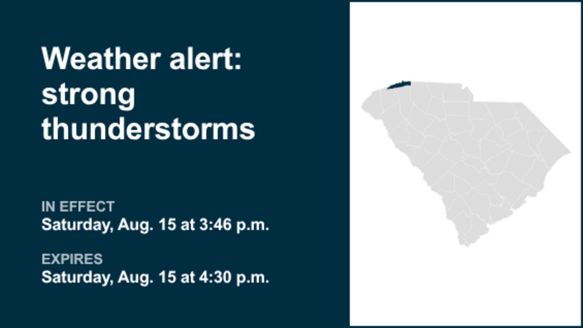 UPDATE: Marble-sized hail expected with thunderstorms in Greenville and Spartanburg counties 