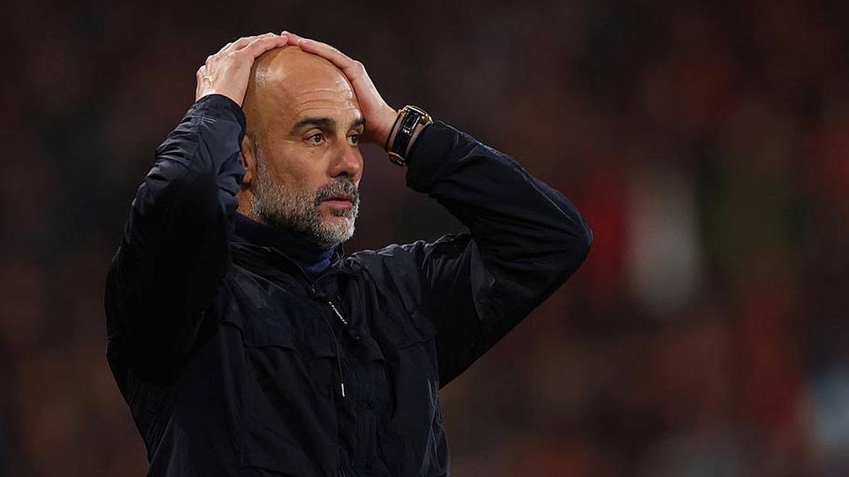  Pep Guardiola could not lead his side to a seventh Premier League title. | Catherine Ivill/AMA/Getty Images 