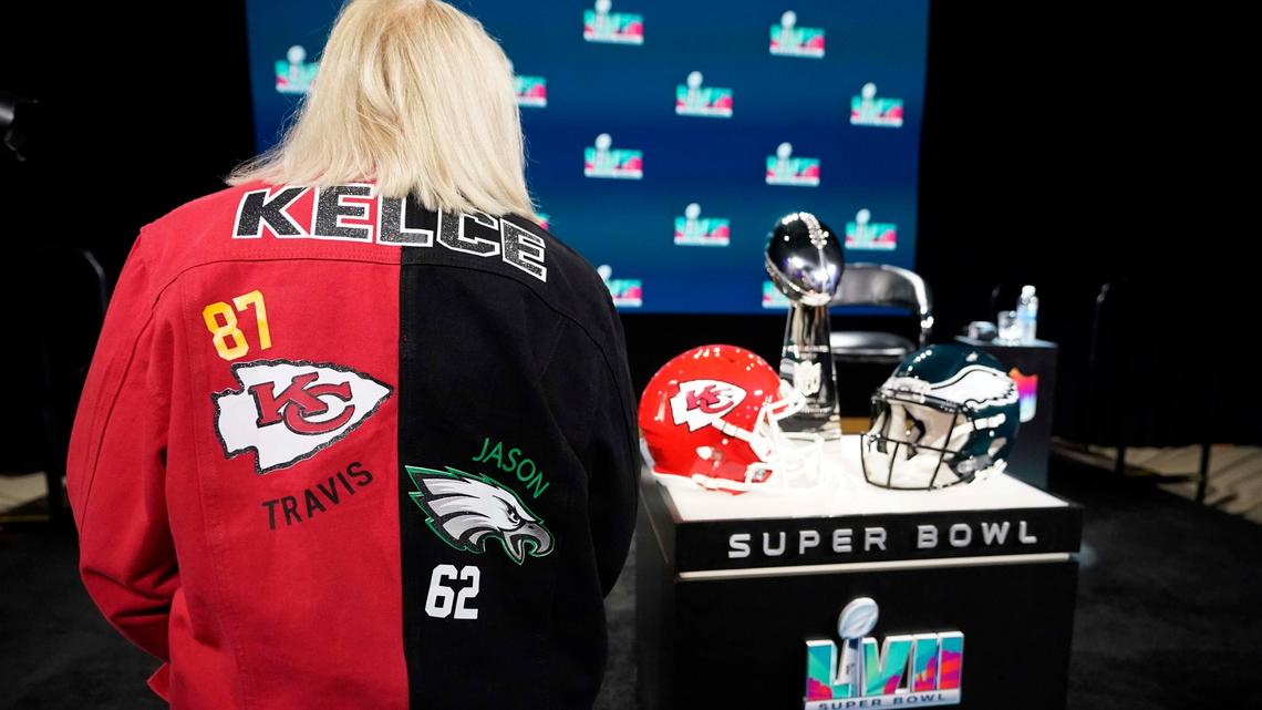 Donna Kelce adds more combo Chiefs-Eagles apparel for Super Bowl meeting between sons