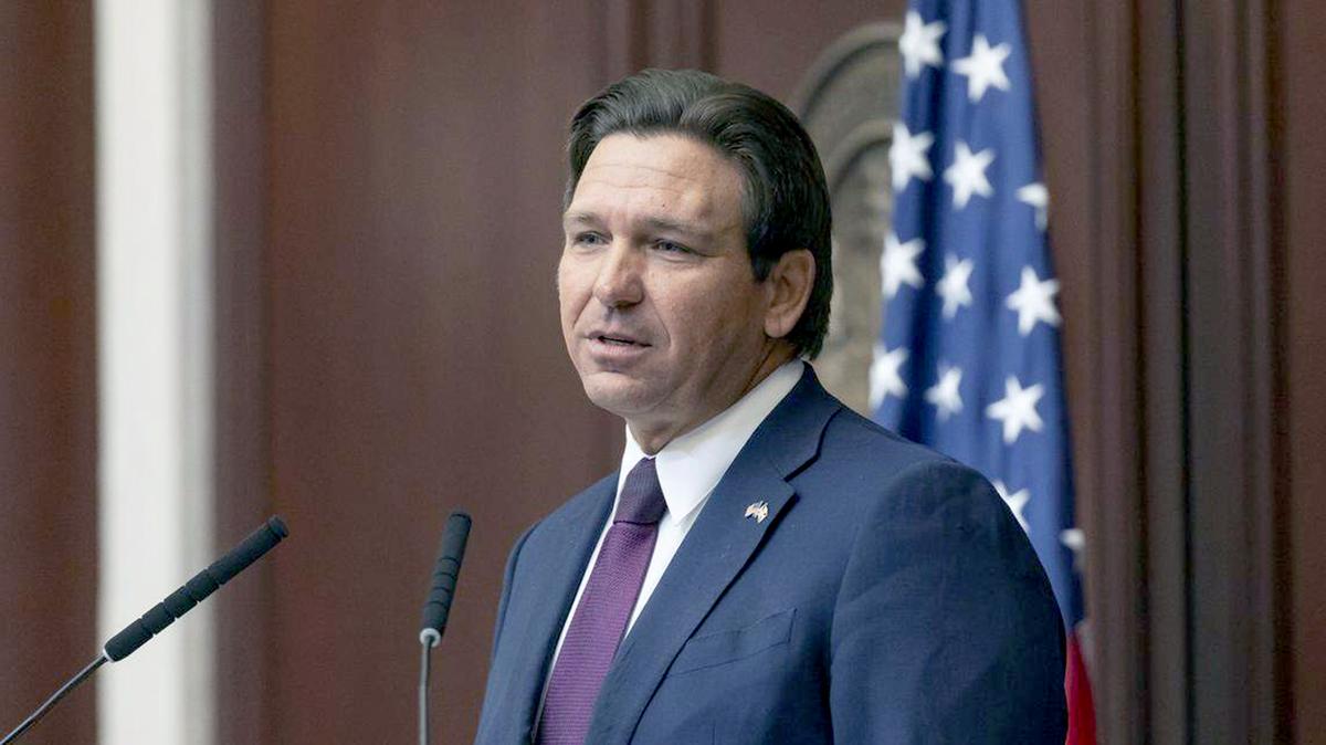 Florida Gov. Ron DeSantis at the Florida State Capitol on Jan. 13, 2026, in Tallahassee. (Matias J. Ocner/Miami Herald/TNS)