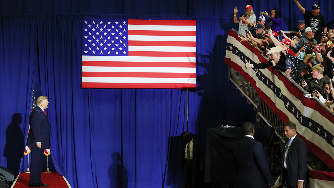 Trump is campaigning in reliably red states, a sign of midterm concerns