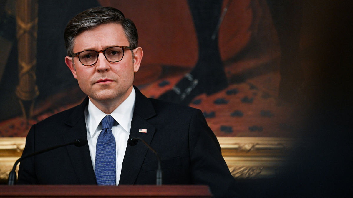 U.S. House Speaker Mike Johnson (R-LA) holds a press conference after the House passage of an Immigration bill on Capitol Hill in Washington, D.C., U.S., June 9, 2026. REUTERS/Annabelle Gordon