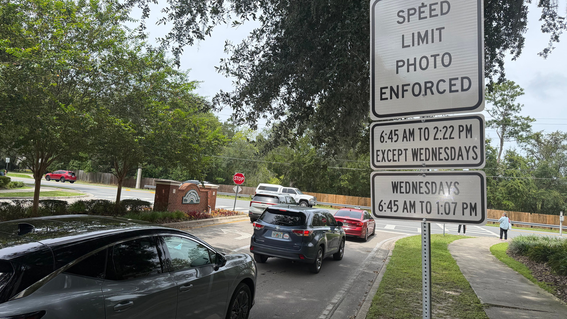 How many drivers have Alachua County school zone cameras caught so far?