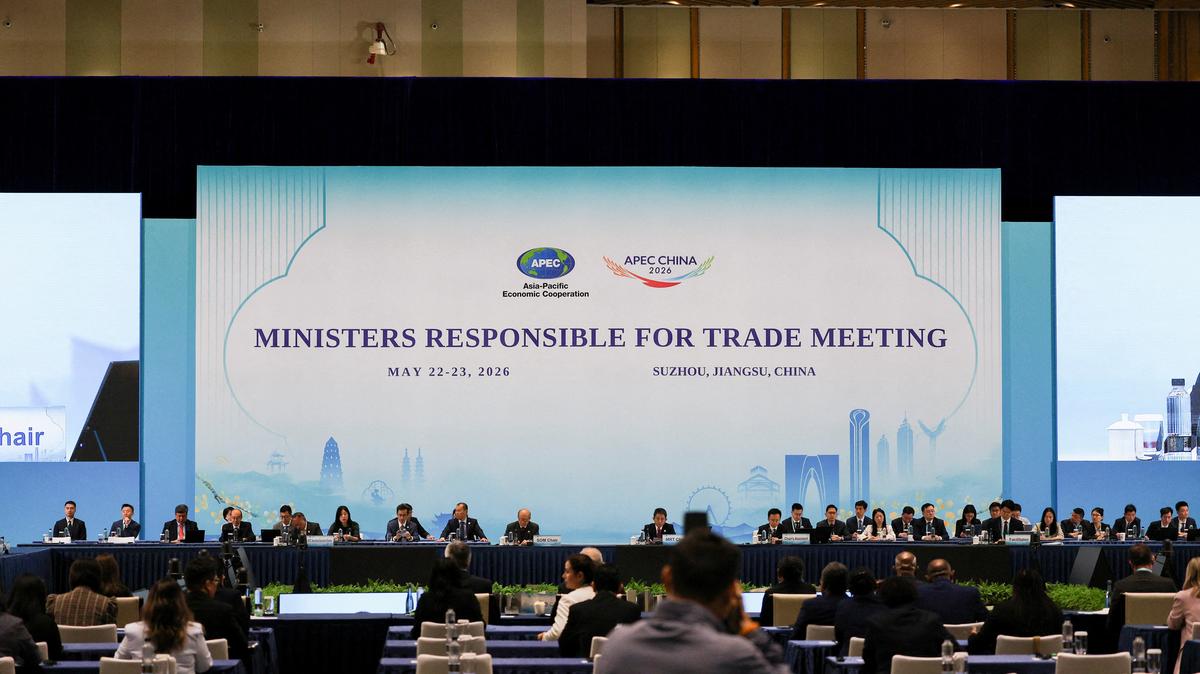 A general view of the opening session of the APEC China 2026 Ministers Responsible for Trade (MRT) meeting in Suzhou, Jiangsu Province, China, May 22, 2026.  REUTERS/Nicoco Chan
