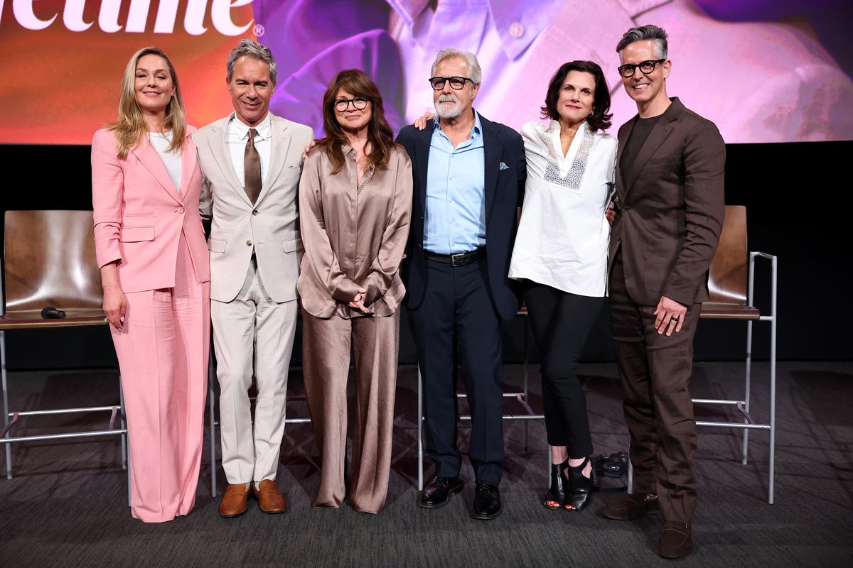 Elisabeth Rohm, Valerie Bertinelli, Eric McCormack, Henry Czerny, Nancey Silvers, and David Strasser, 2026Leon Bennett/Getty Images for Lifetime