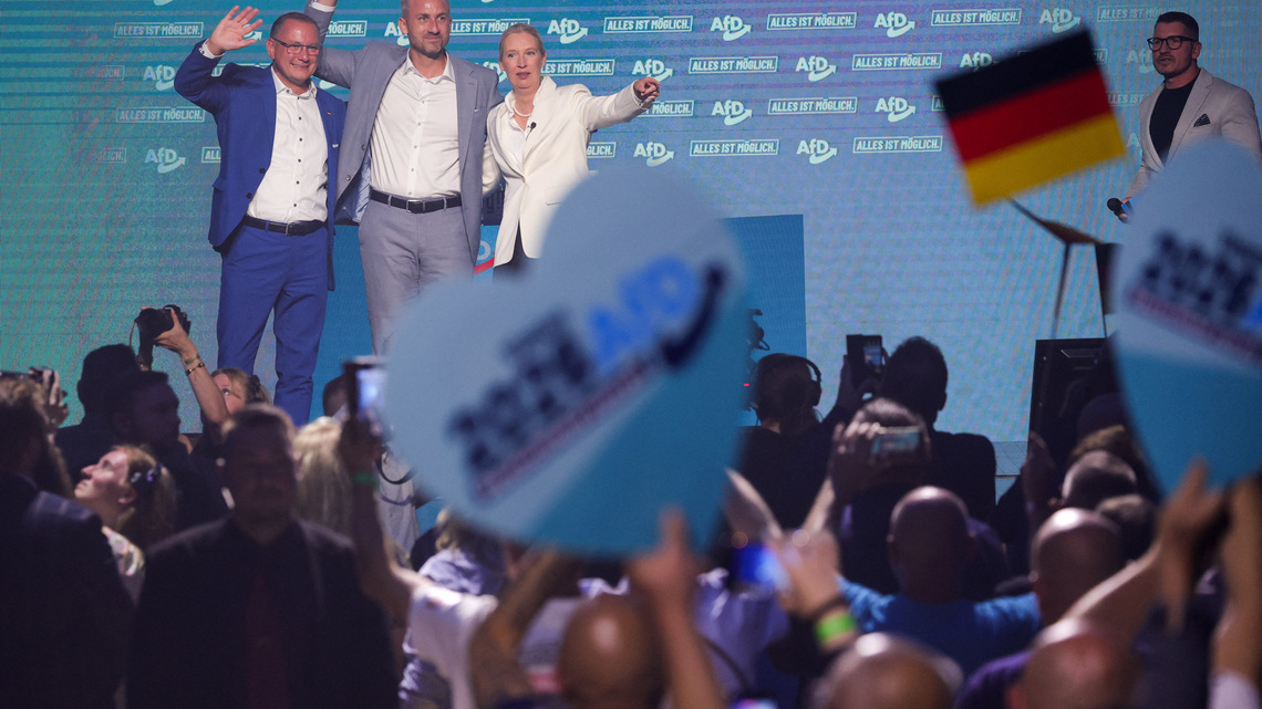 Far-right AfD posts historic German state election win, exit polls show 