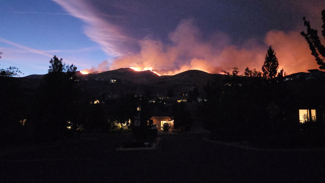 Tens of thousands ordered to evacuate in Nevada as fire threatens Reno 