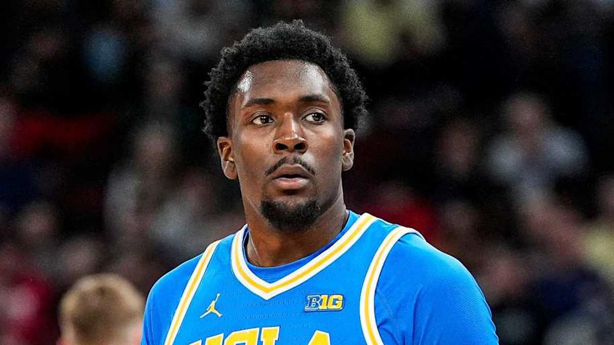  UCLA center Xavier Booker (1) looks on before a play against Michigan State during the first half of Big Ten tournament quarterfinal at United Center in Chicago on Friday, March 13, 2026. | Junfu Han / USA TODAY NETWORK via Imagn Images 