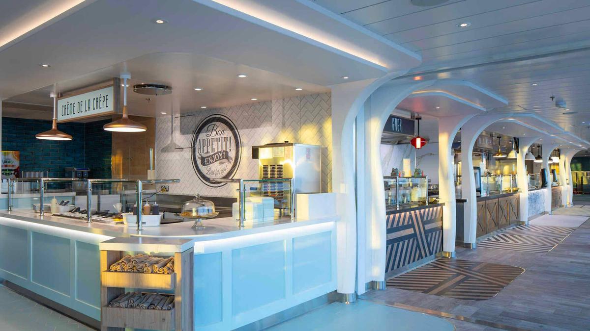  Crème de la Crêpe will continue to be an AquaDome Market staple as new stalls debut on new ships. 