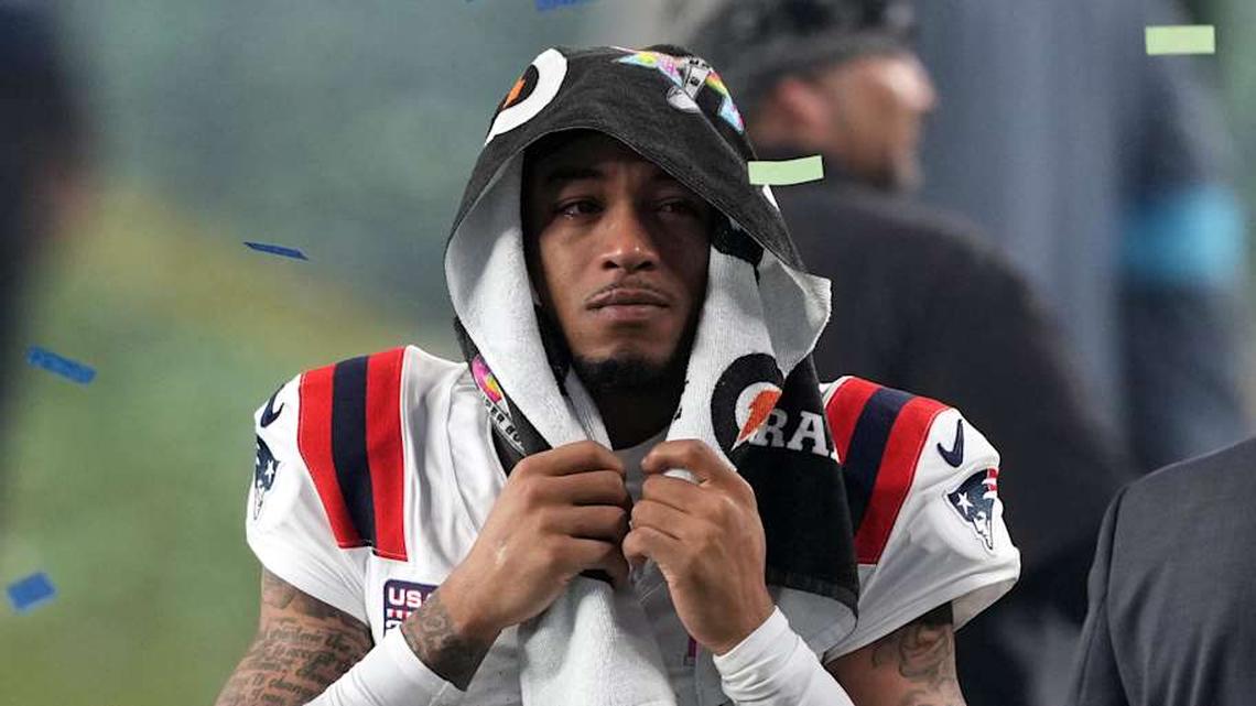  Feb 8, 2026; Santa Clara, CA, USA; New England Patriots cornerback Charles Woods (22) after the game against the Seattle Seahawks in Super Bowl LX at Levi's Stadium. Mandatory Credit: Darren Yamashita-Imagn Images | Darren Yamashita-Imagn Images 