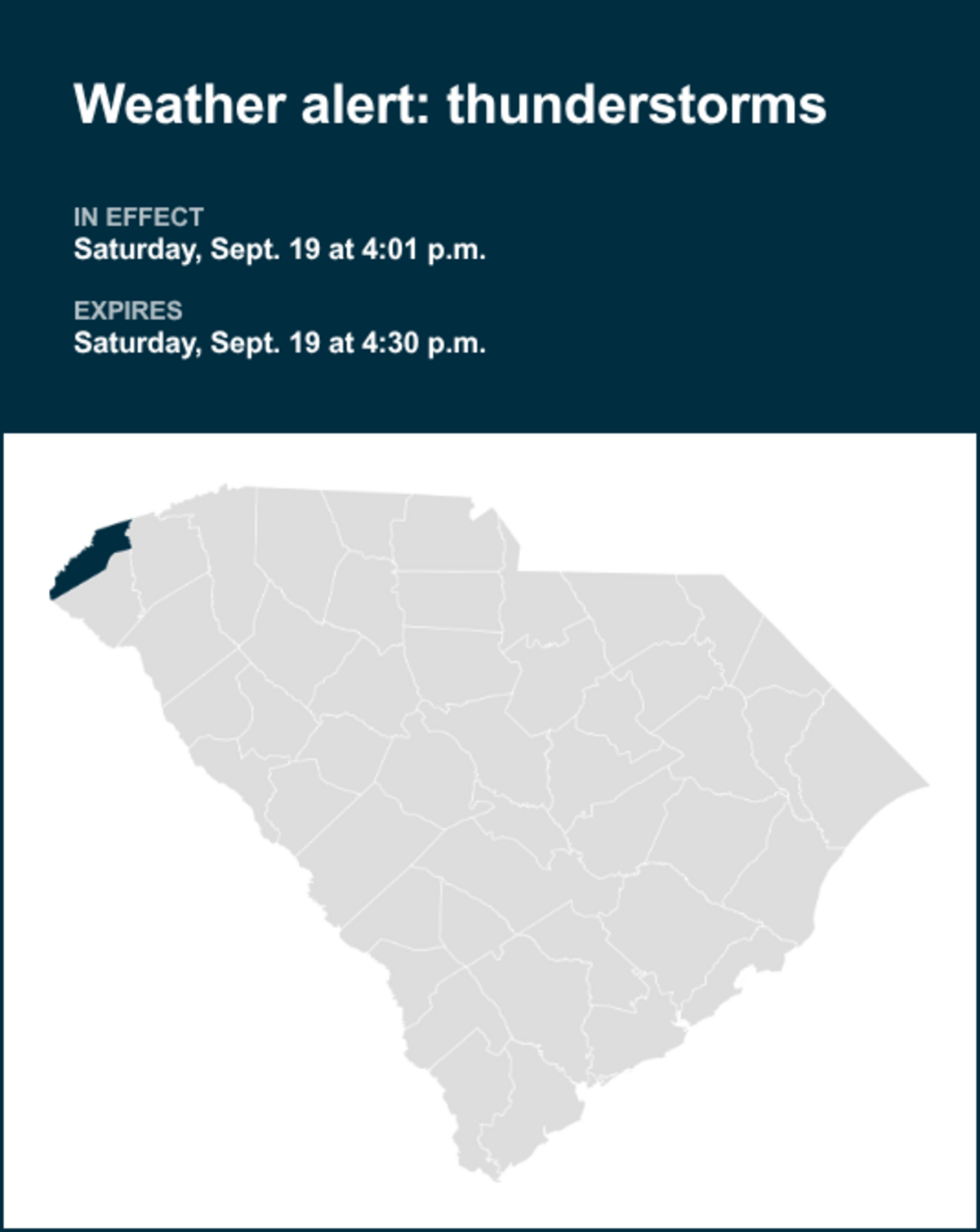 UPDATE: Be prepared for thunderstorms in Oconee Mountains early ...