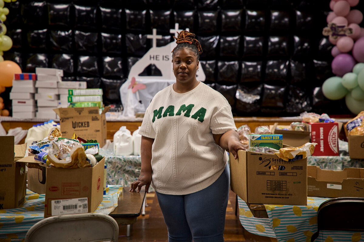  COLE executive director Shyquetta McElroy became a leader on the issue after her son was poisoned in a rental where the family lived. Credit: Darren Hauck for The Hechinger Report