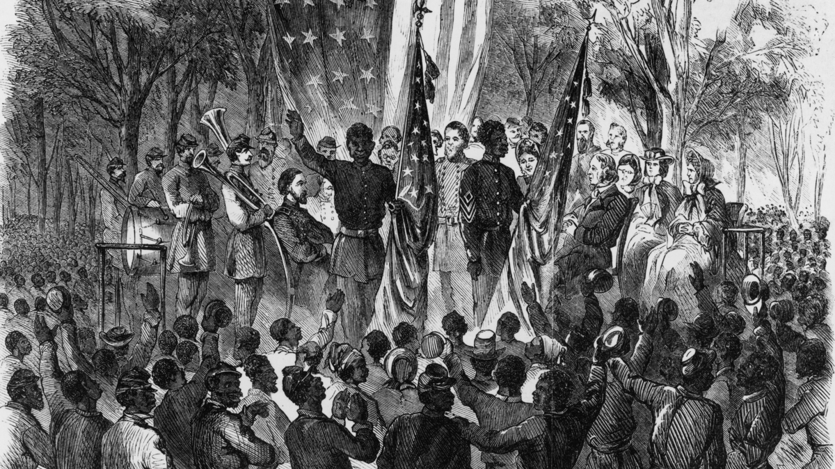 “Emancipation Day in South Carolina” from Frank Leslie's Illustrated Newspaper. Emancipation reached different states at different times; while Juneteenth is the biggest celebration nationwide, freedom for Black Americans is celebrated at different times across the country.