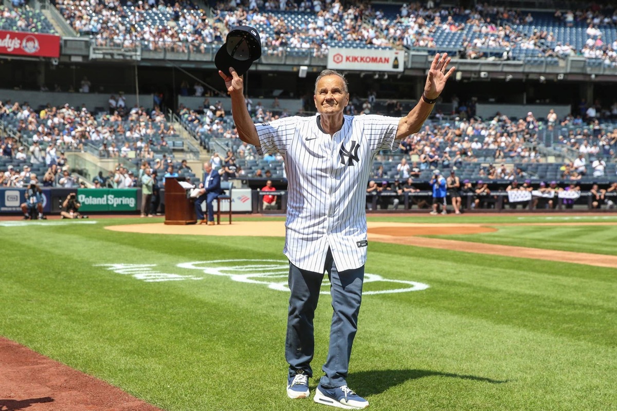  Aug 24, 2024; Bronx, New York, USA; Former New York Yankees manager Joe Torre at Yankee Stadium. Mandatory Credit: Wendell Cruz-USA TODAY Sports 