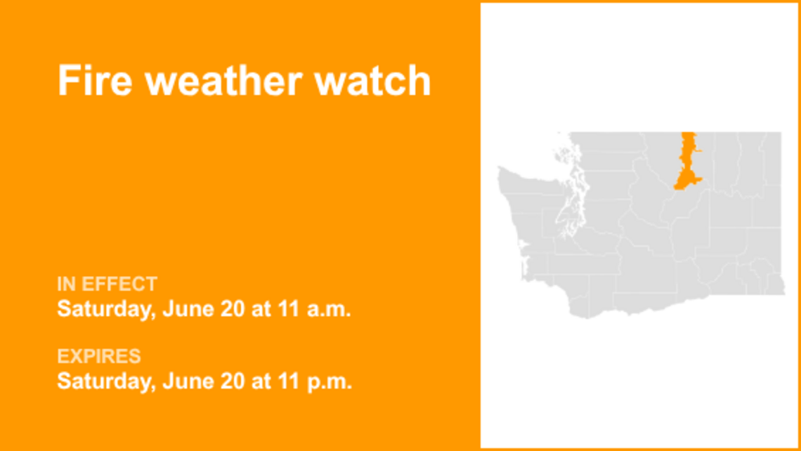 UPDATE: Okanogan Valley under a fire weather watch Saturday - enhanced fire threat 