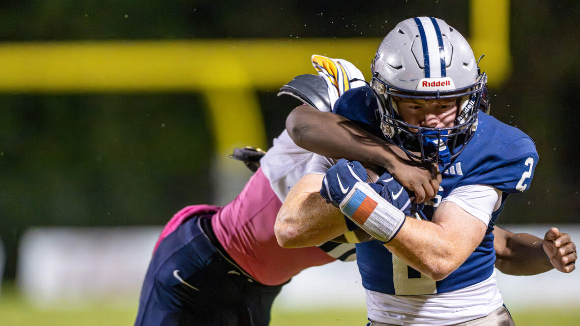 Morris Butler runs for three scores in Stratford's 45-0 rout of Mount de Sales