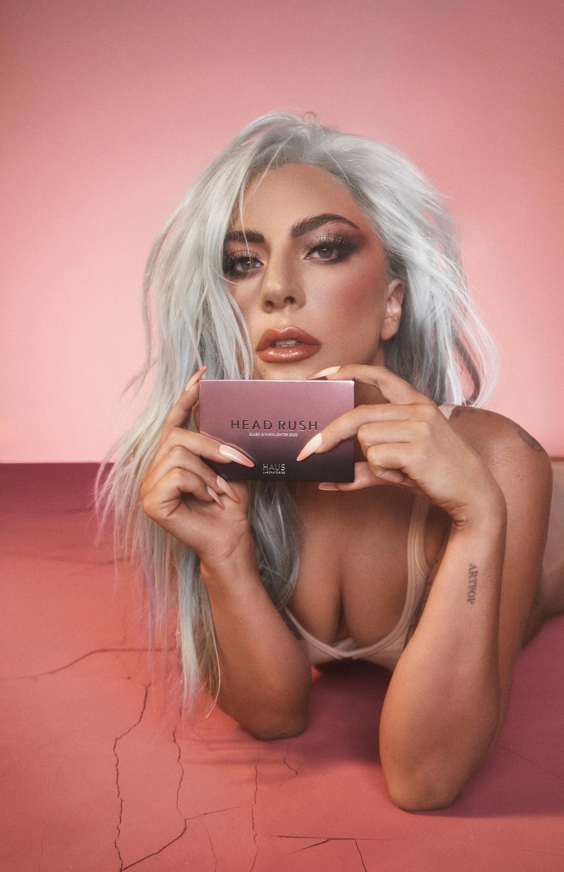 Lady Gaga is ready for her close up in this new shoot to plug the release of her first complexion product with Haus Laboratories. The Face Duos product, which retail for $26, come in an array of colors are were released on hauslabs.com and amazon.com on October 6. There are a total of seven blush duos and five bronzer duos available. Lady Gaga said: ‘I’ve always believed in the power of makeup to elevate self-love. HAUS LABORATORIES explored all the ways we can unearth inspiration with high performance color and pay off.  ‘These bronzer and blush duos are meant to celebrate the heat of your passion. We formulated them to be a silky powder, that leaves a clean buildable finish with rich flirtatious hues and beaming highlighters.  I’ve named them Heat Spell and Head Rush to indicate the ecstasy of celebrating you.’. 07 Oct 2020 Pictured: Lady Gaga is ready for her close up in this new shoot to plug the release of her first complexion product with Haus Laboratories, which was released on October 6, 2020. Photo credit: Haus Laboratories/ MEGA TheMegaAgency.com +1 888 505 6342 (Mega Agency TagID: MEGA706193_001.jpg) [Photo via Mega Agency]