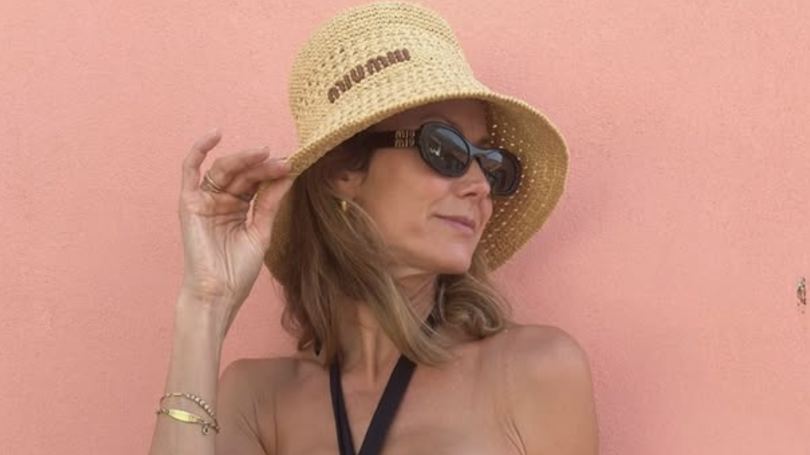 Stacy Keibler Causes Stir With Black Swimsuit Photo at 46 