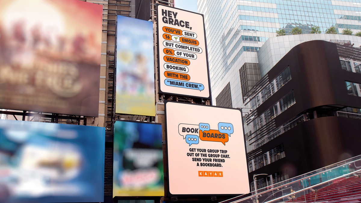 What happened when a traveler put his girlfriend on a billboard