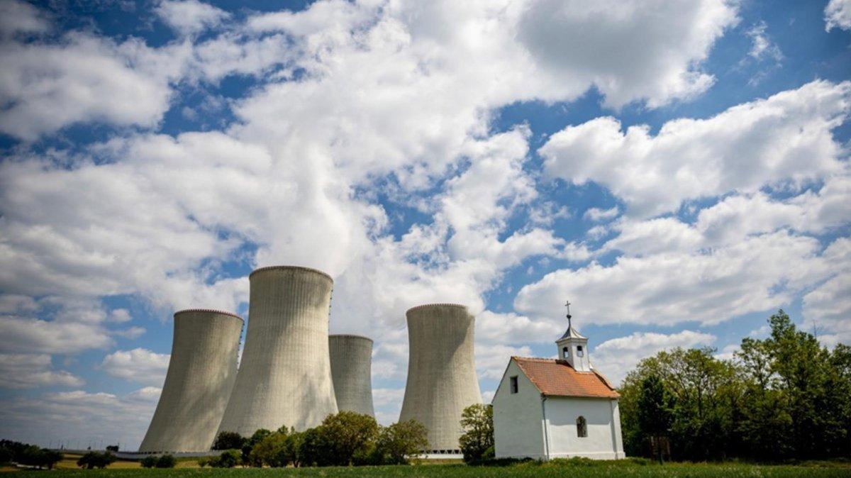 An old chapel stands in a field in front of cooling towers operating at the Dukovany nuclear power plant operated by CEZ AS, near the village of Dukovany, Czech Republic. Photo by MARTIN DIVISEK / EPA