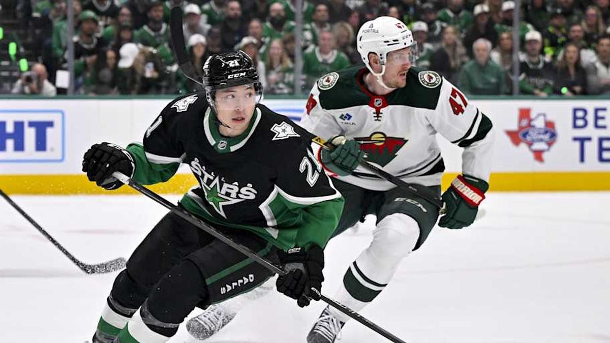  Jason Robertson has 23 shots on goal in the playoffs, leading all skaters. | Jerome Miron-Imagn Images 