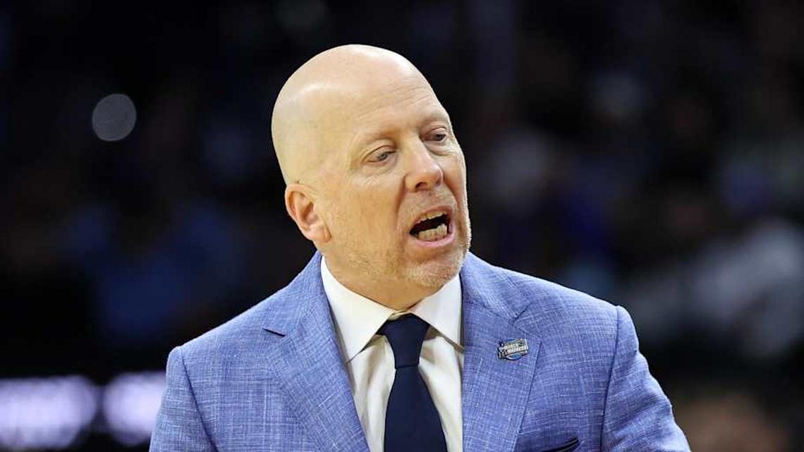  Mar 20, 2026; Philadelphia, PA, USA; UCLA Bruins head coach Mick Cronin reacts in the second half during a first round game of the men's 2026 NCAA Tournament at Xfinity Mobile Arena. Mandatory Credit: Bill Streicher-Imagn Images | Bill Streicher-Imagn Images 