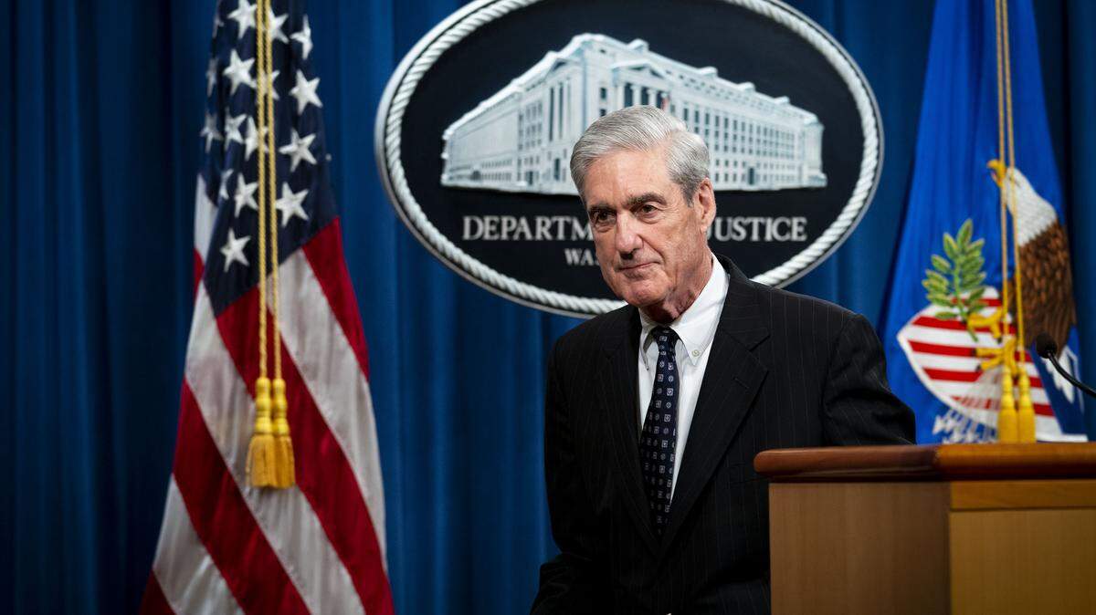 Robert Mueller, the special counsel, speaks about the Russia investigation at the Justice Department in Washington, May 29, 2019. The appointment of Mueller as special counsel to conduct an investigation related to a sitting president roiled Washington around the start of President Donald Trump’s first term.
