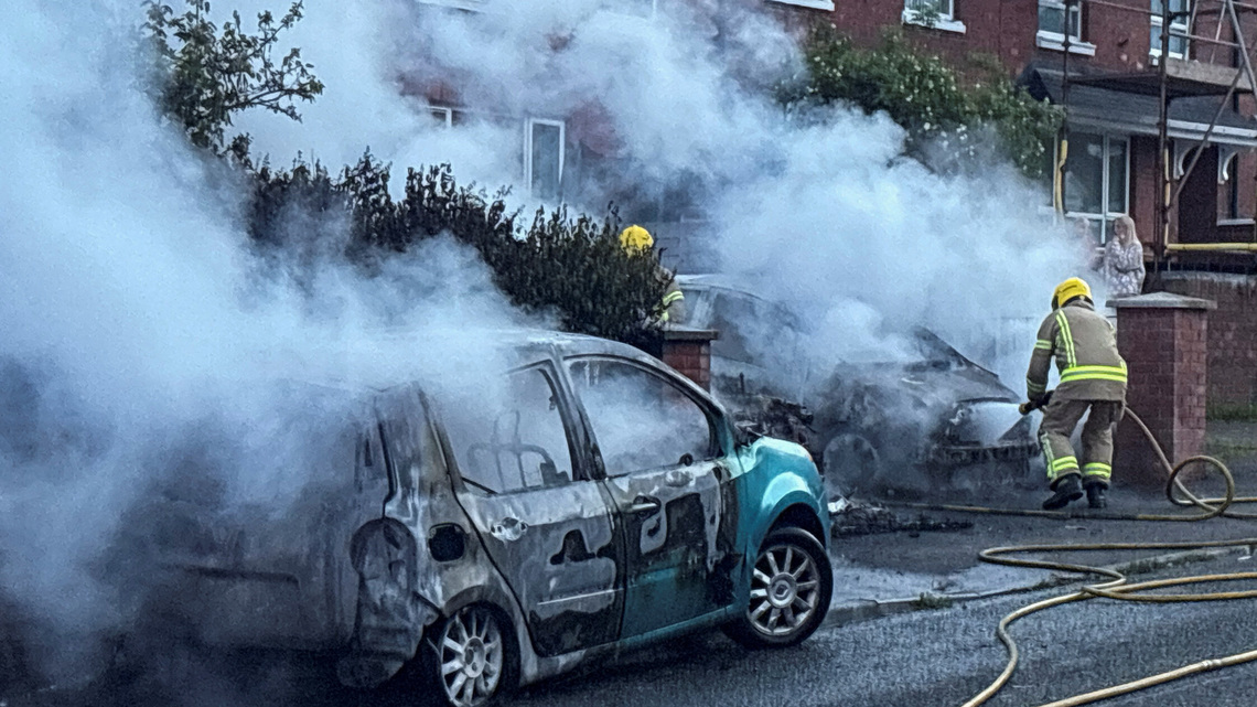 Homes set alight in Belfast anti-immigrant protests after 'brutal' knife attack 